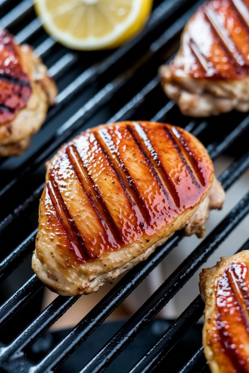 lemon garlic chicken thighs grill