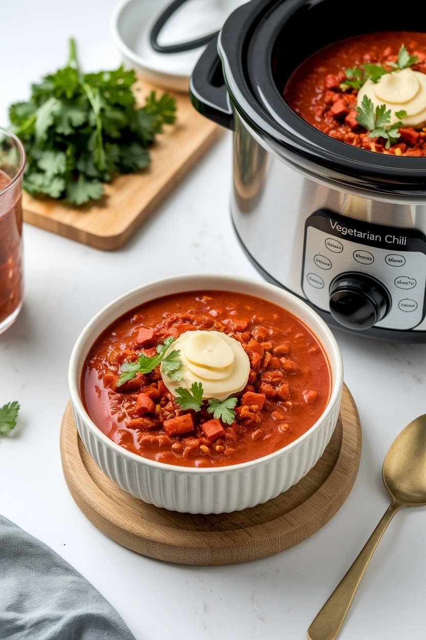vegetarian chili recipe slow cooker