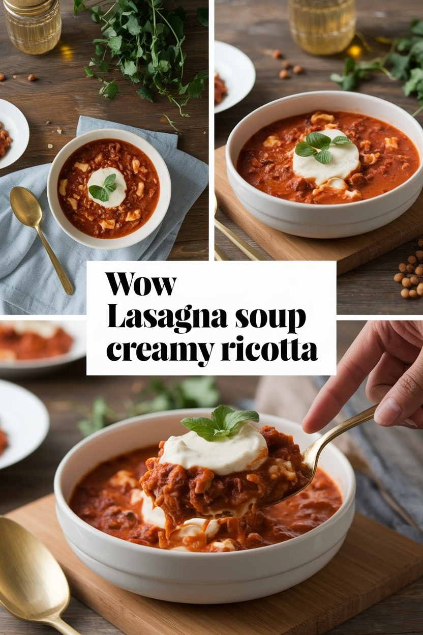 lasagna soup crockpot creamy ricotta