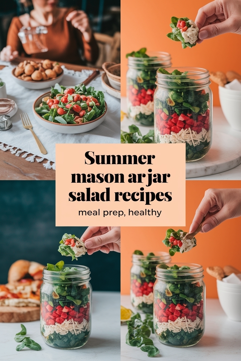 mason jar salad recipes meal prep healthy