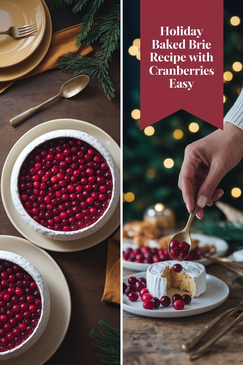 baked brie recipe with cranberries easy