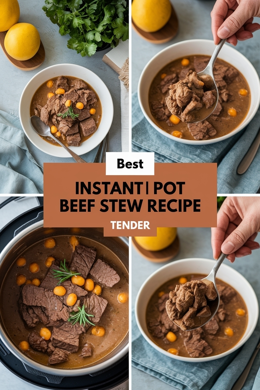 instant pot beef stew recipe tender