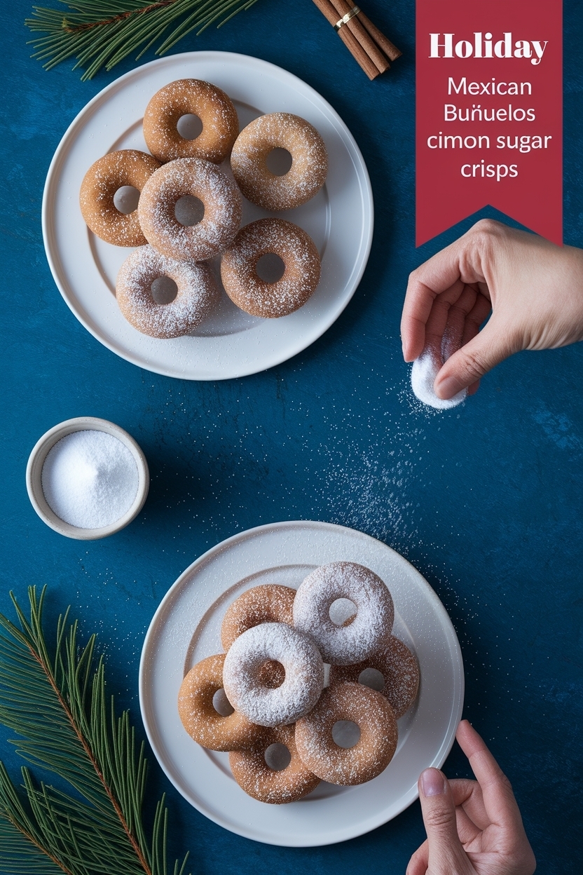 mexican buñuelos cinnamon sugar crisps
