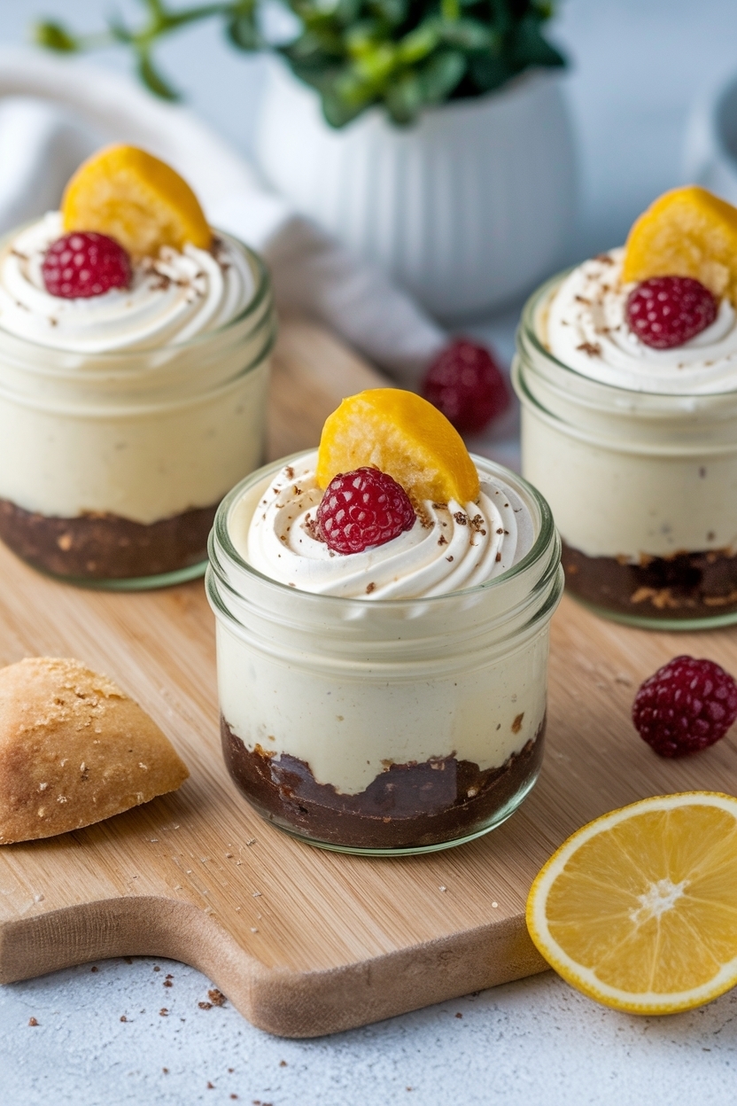 no bake cheesecake jars picnic