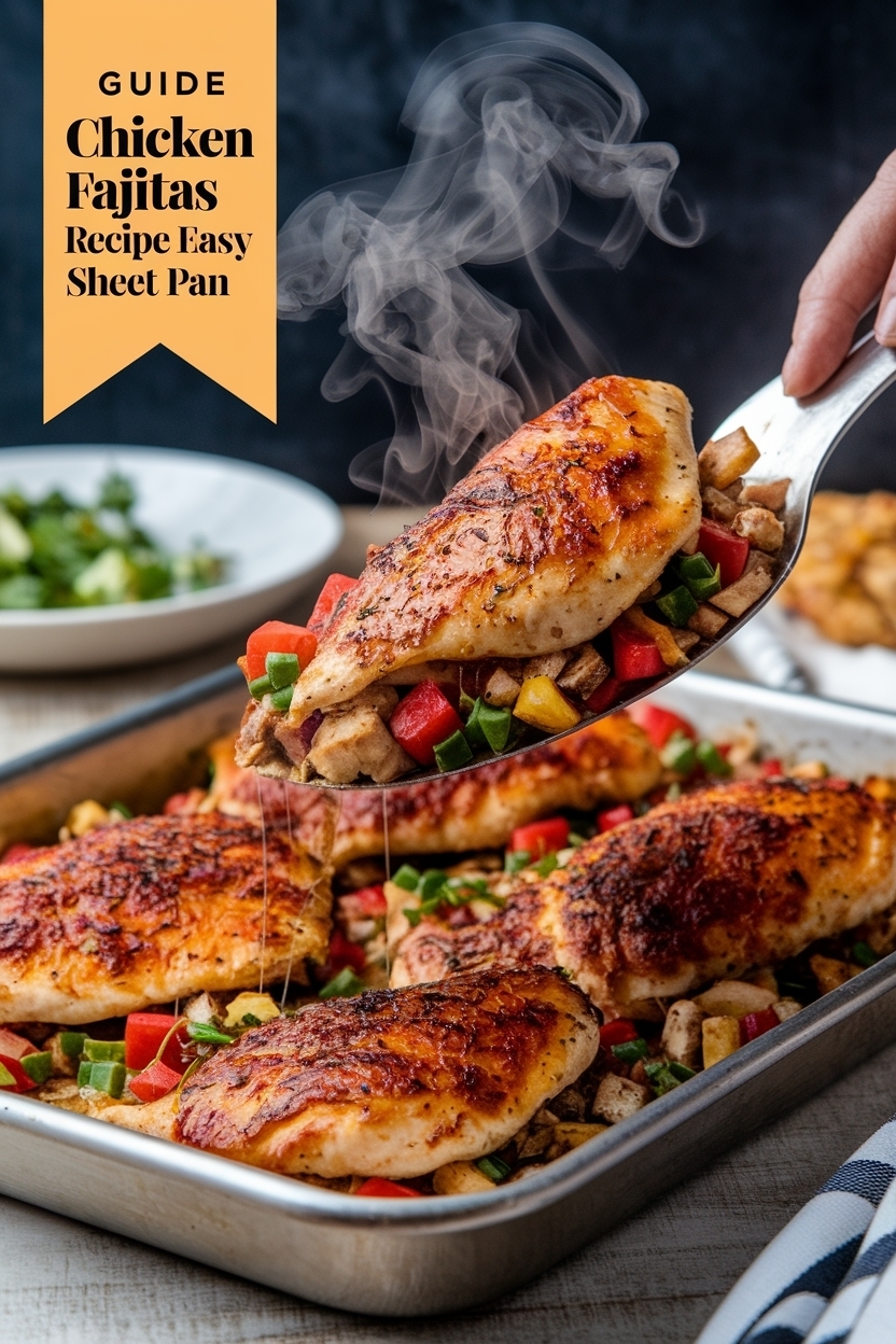 chicken fajitas recipe easy sheet pan
