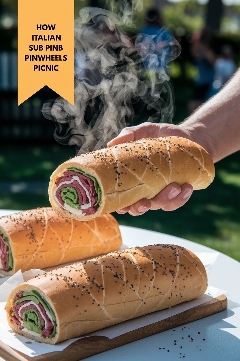 italian sub pinwheels picnic