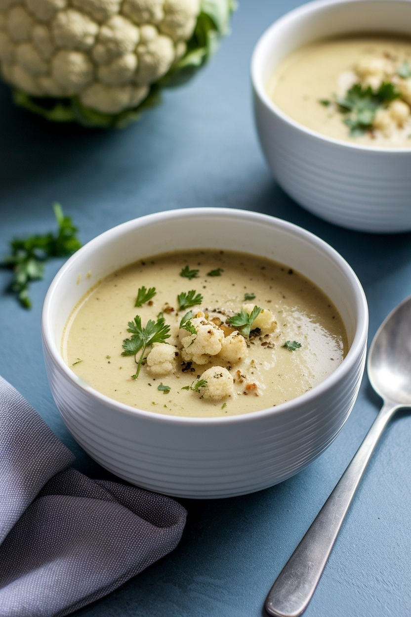 cauliflower soup recipe keto creamy