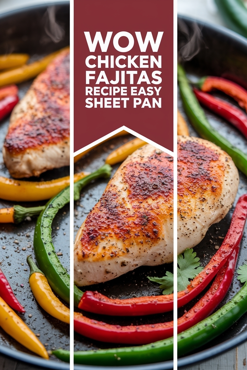 chicken fajitas recipe easy sheet pan