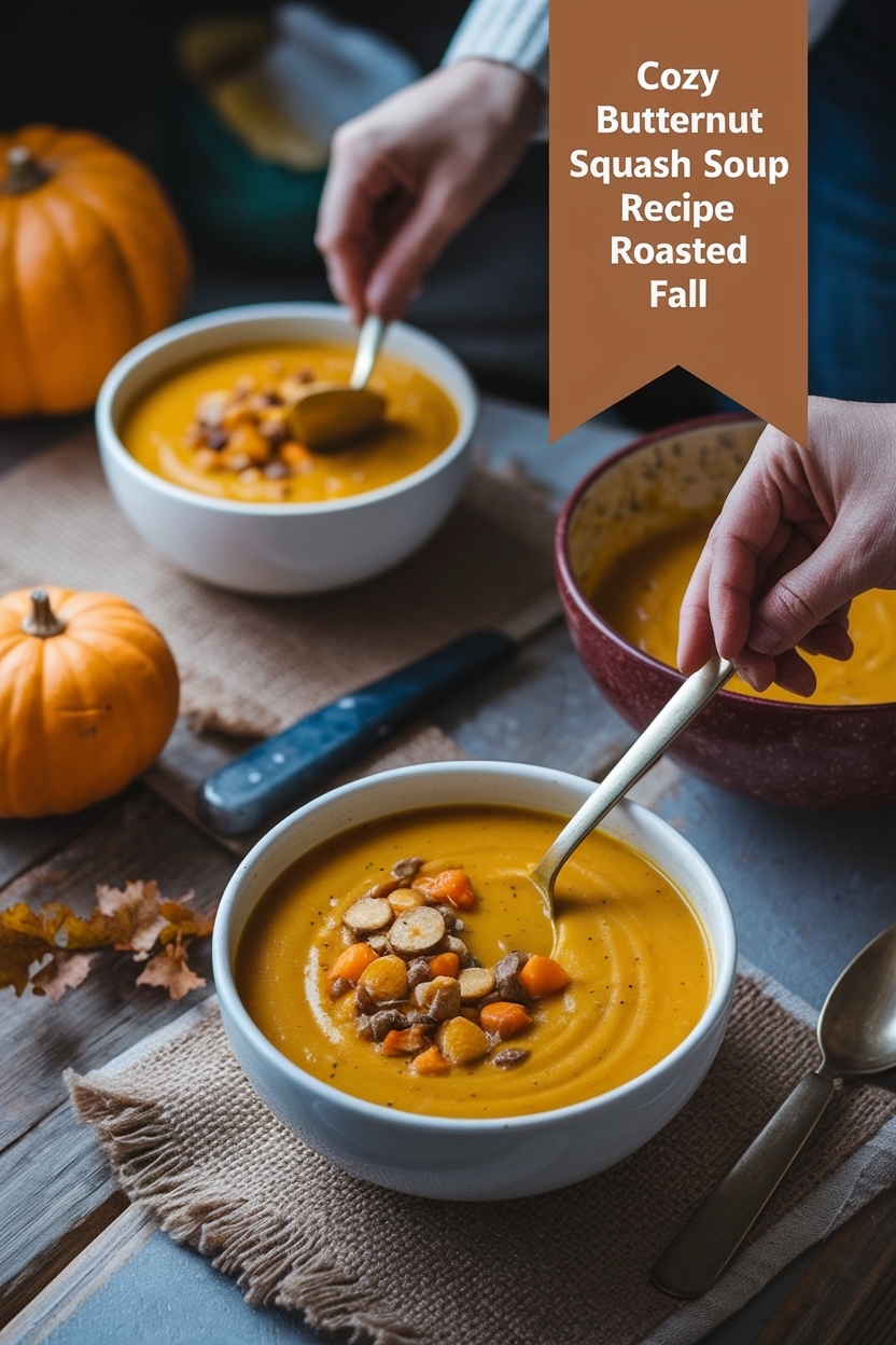 butternut squash soup recipe roasted fall