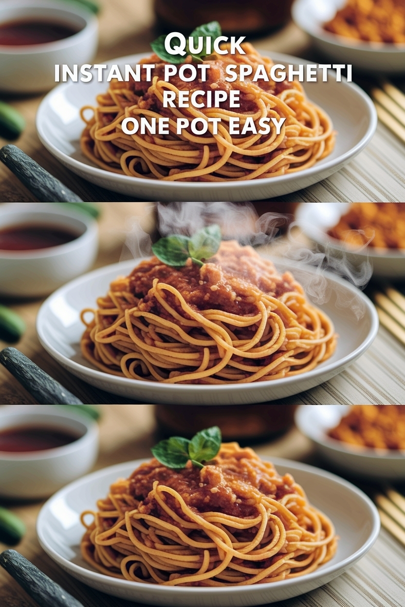instant pot spaghetti recipe one pot easy
