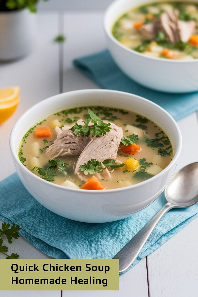 chicken soup recipe homemade healing