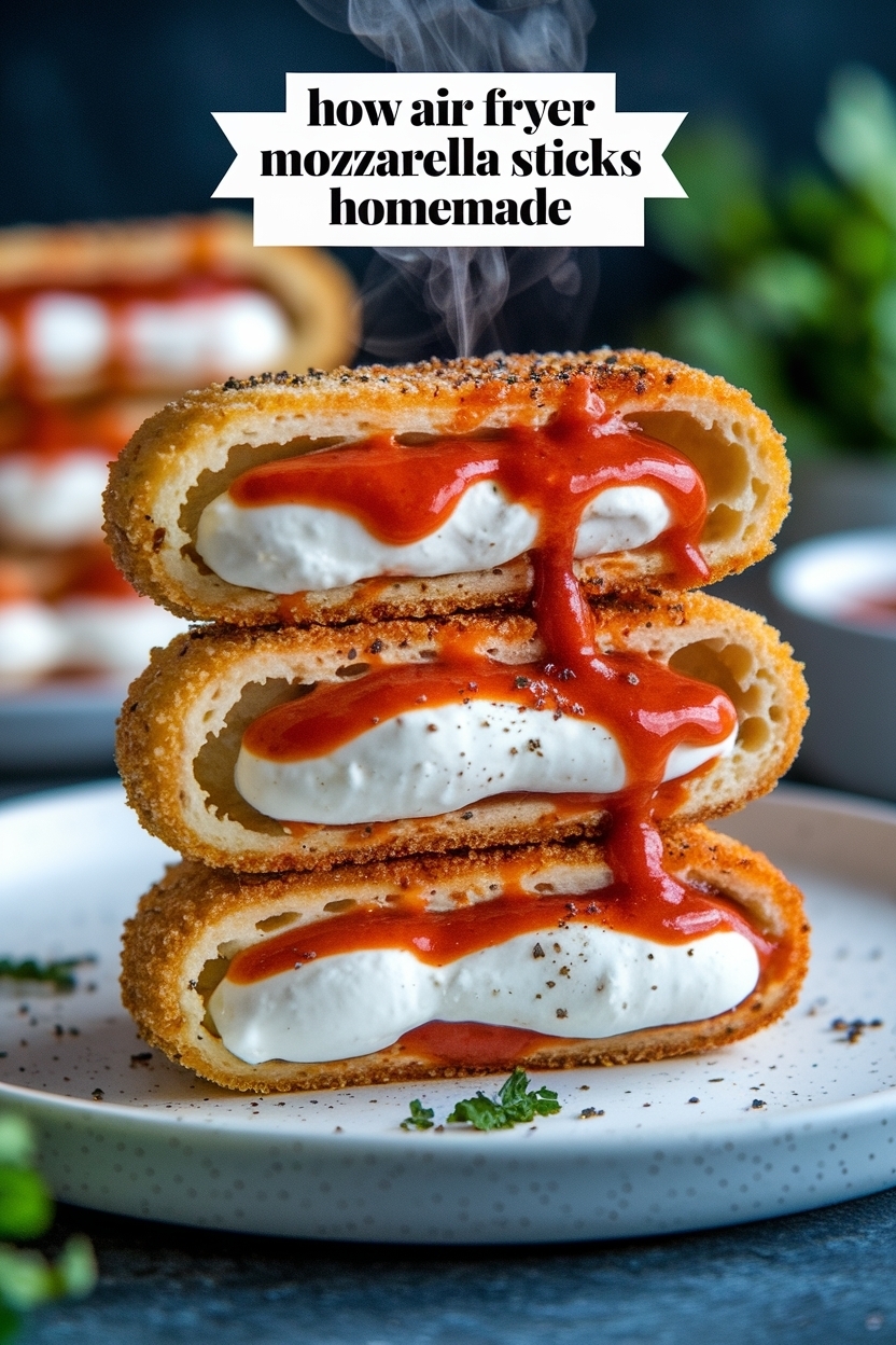 air fryer mozzarella sticks recipe homemade