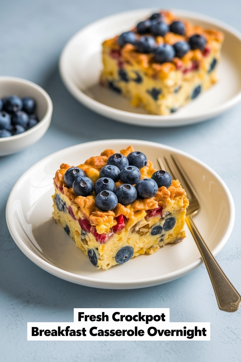 crockpot breakfast casserole overnight