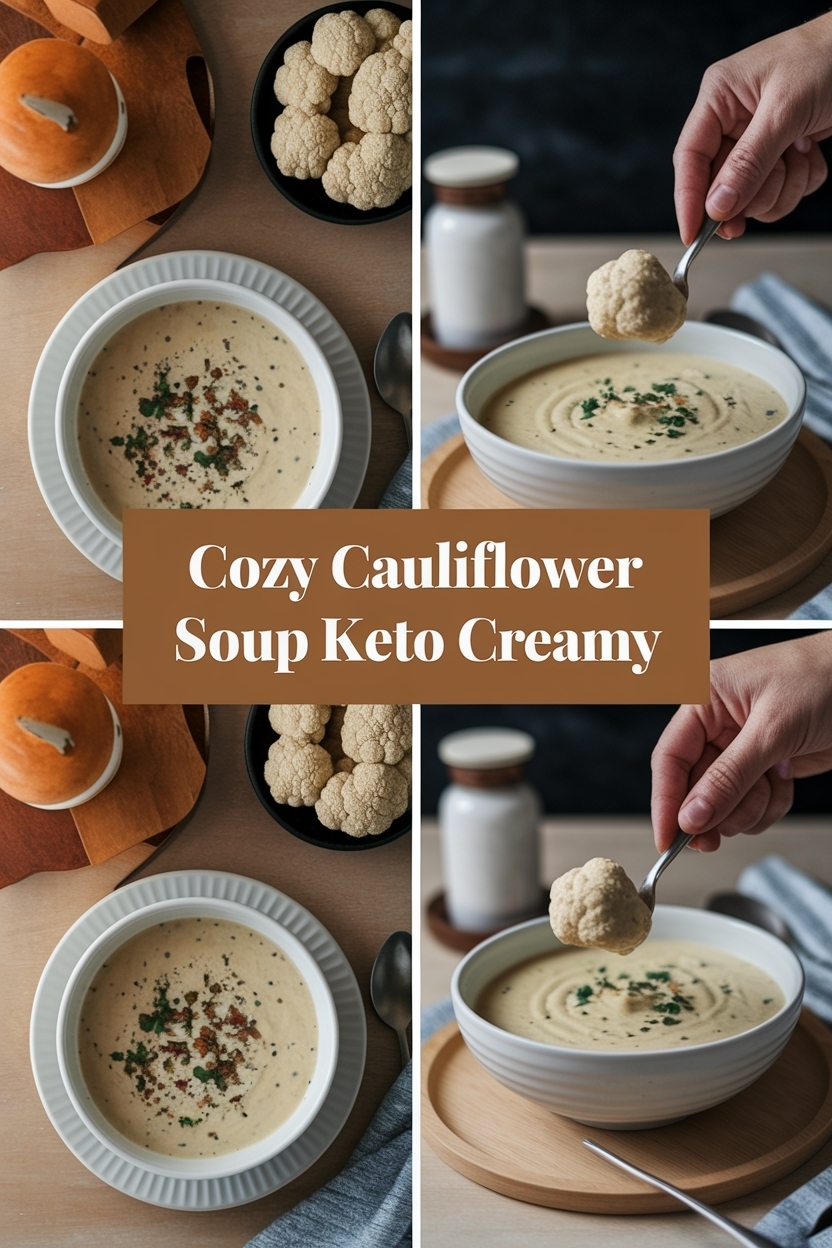 cauliflower soup recipe keto creamy