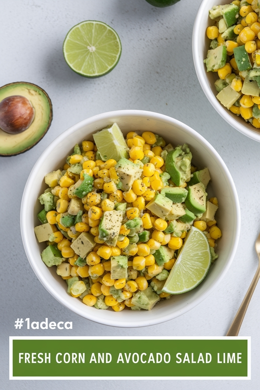 corn and avocado salad lime