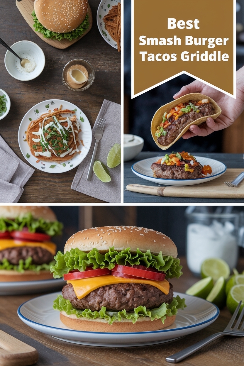 smash burger tacos griddle