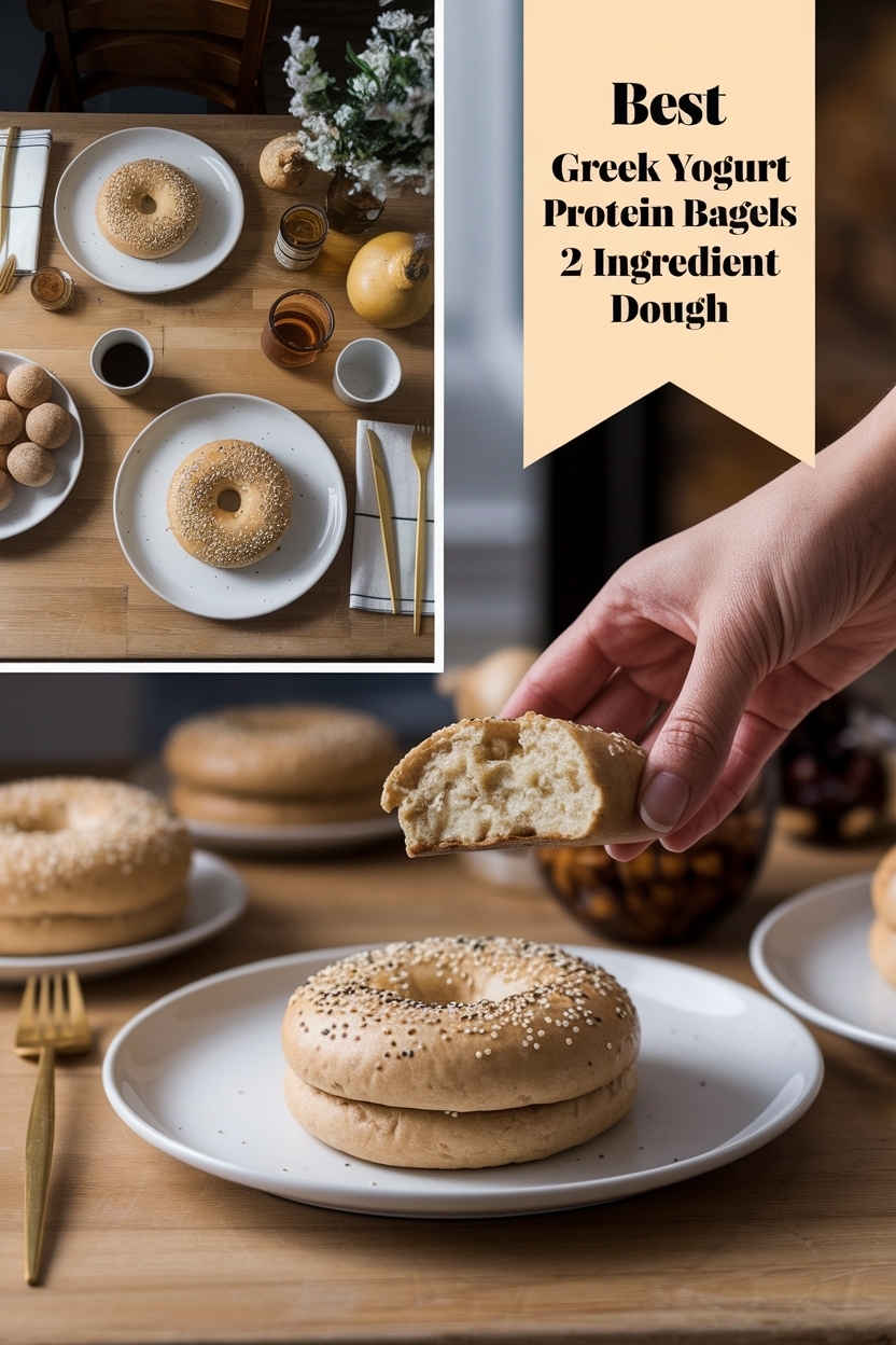 greek yogurt protein bagels 2 ingredient dough