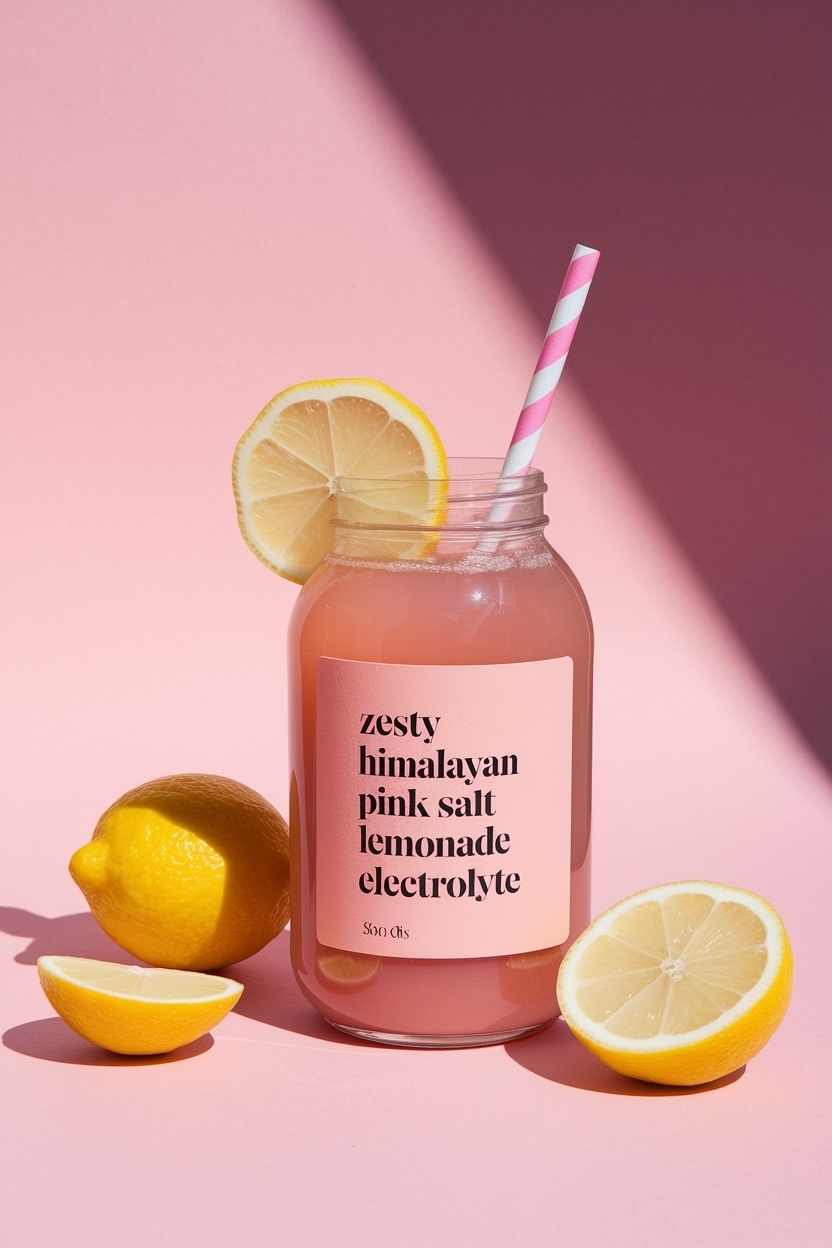himalayan pink salt lemonade electrolyte