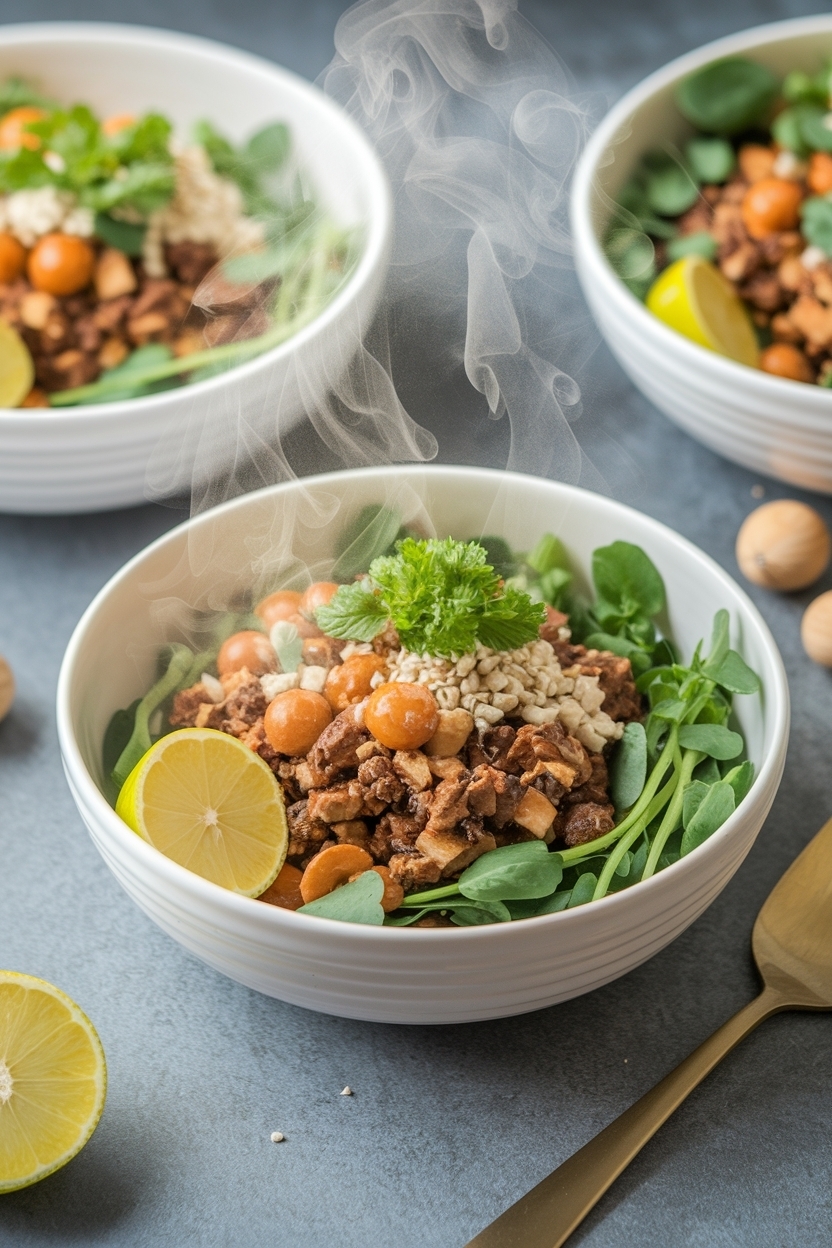 vegetarian meal prep bowls high protein