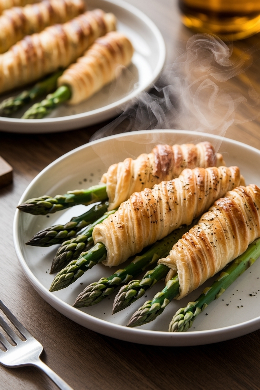 asparagus puff pastry twists parmesan