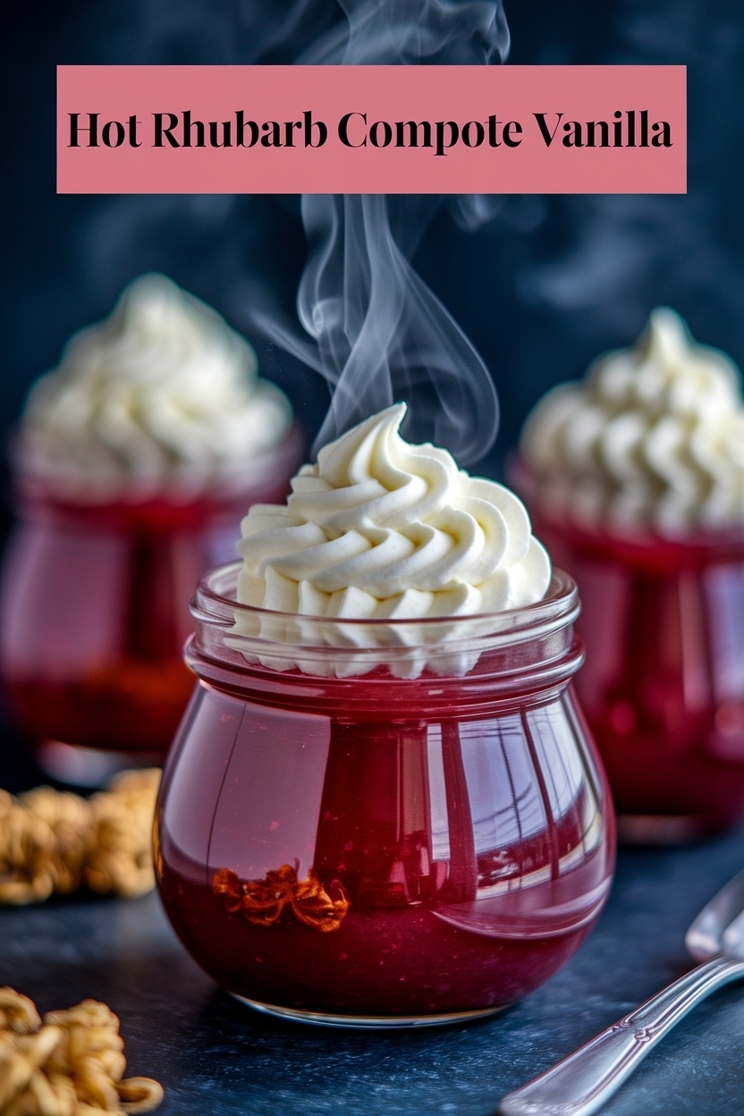 rhubarb compote vanilla