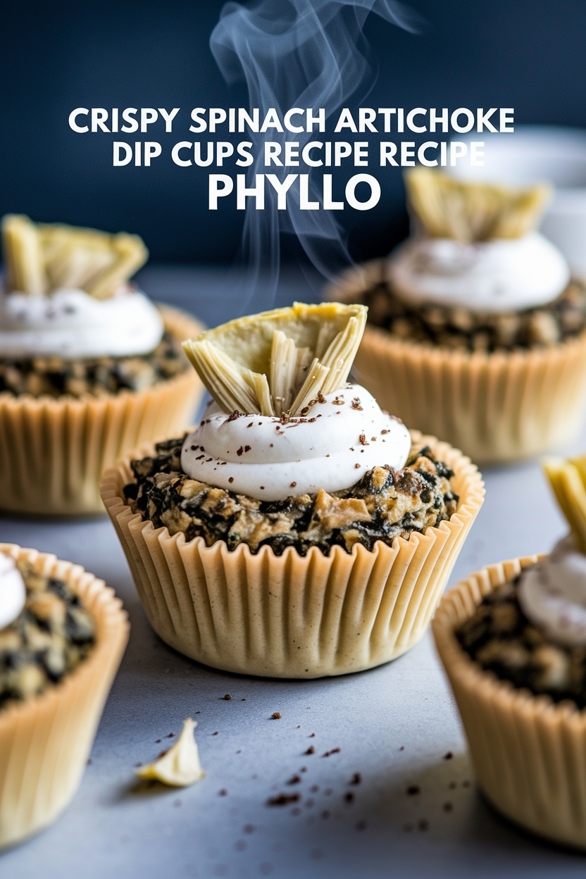 spinach artichoke dip cups recipe phyllo