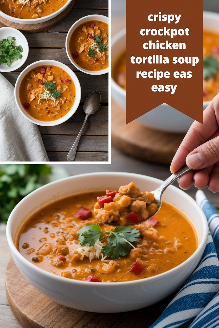 crockpot chicken tortilla soup recipe easy