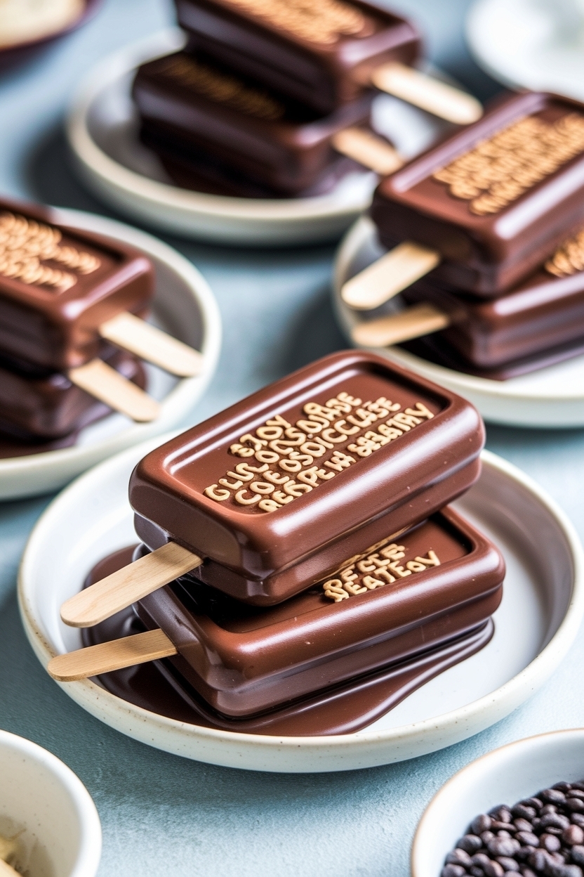 chocolate covered banana popsicles recipe healthy