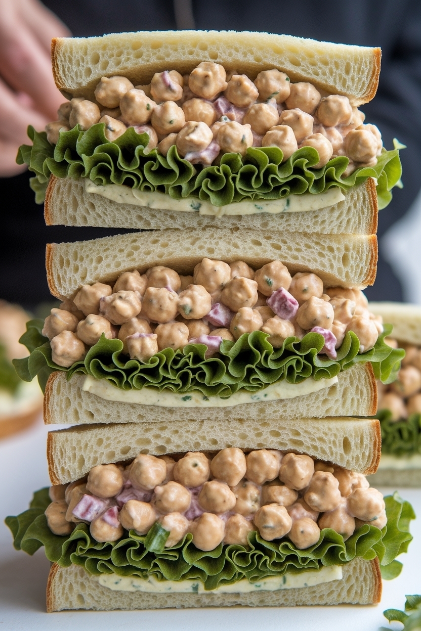 chickpea salad sandwich recipe vegan