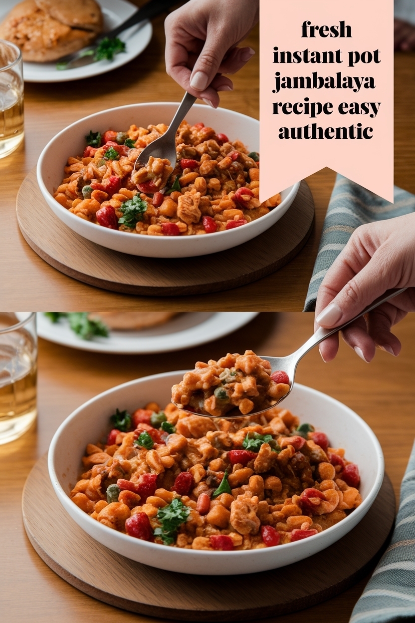 instant pot jambalaya recipe easy authentic