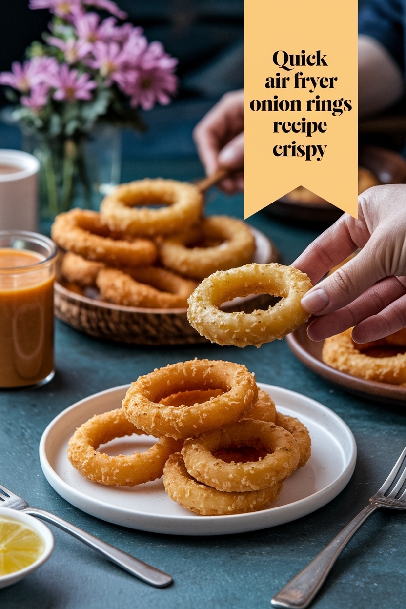 air fryer onion rings recipe crispy