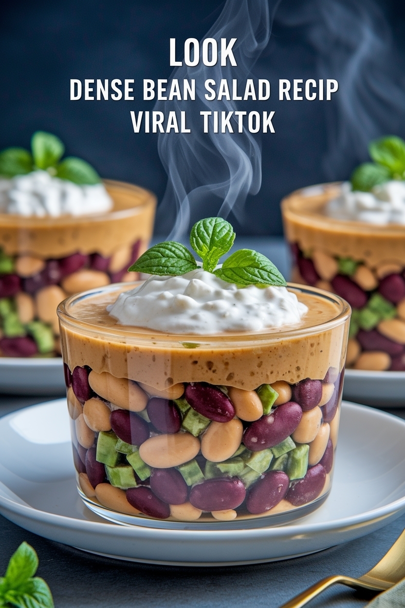 dense bean salad recipe viral tiktok