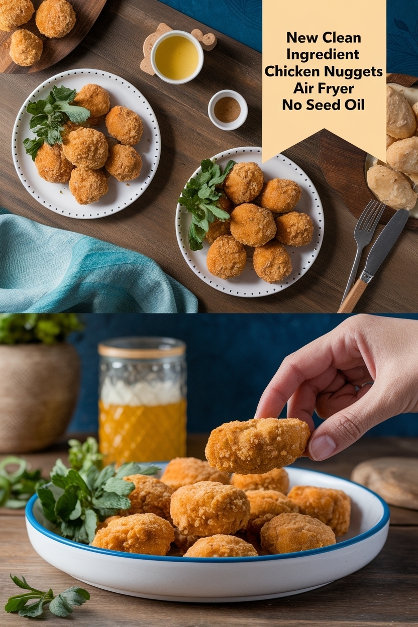 clean ingredient chicken nuggets air fryer no seed oil