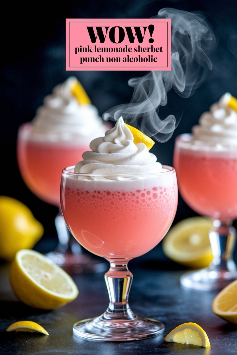 pink lemonade sherbet punch non alcoholic
