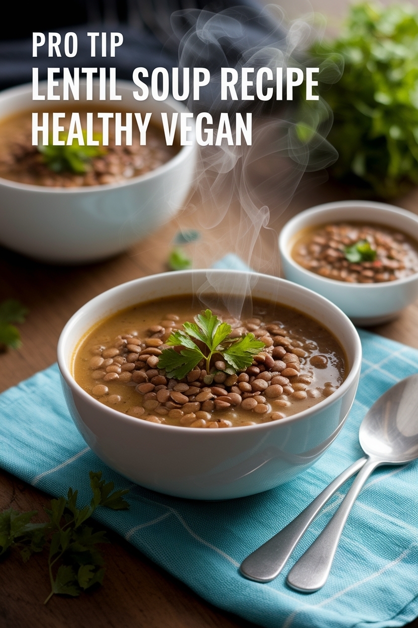 lentil soup recipe healthy vegan
