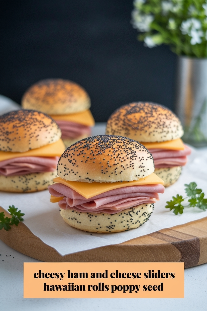ham and cheese sliders hawaiian rolls poppy seed