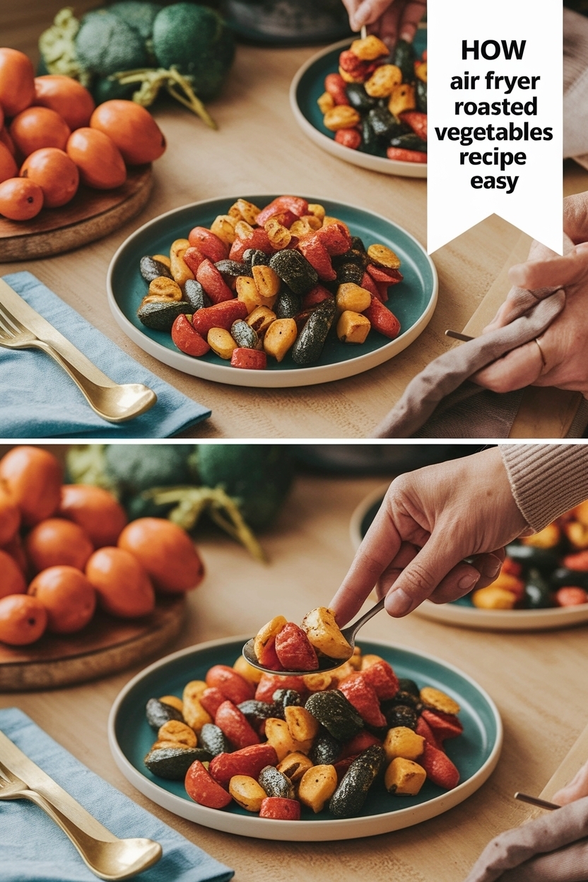 air fryer roasted vegetables recipe easy