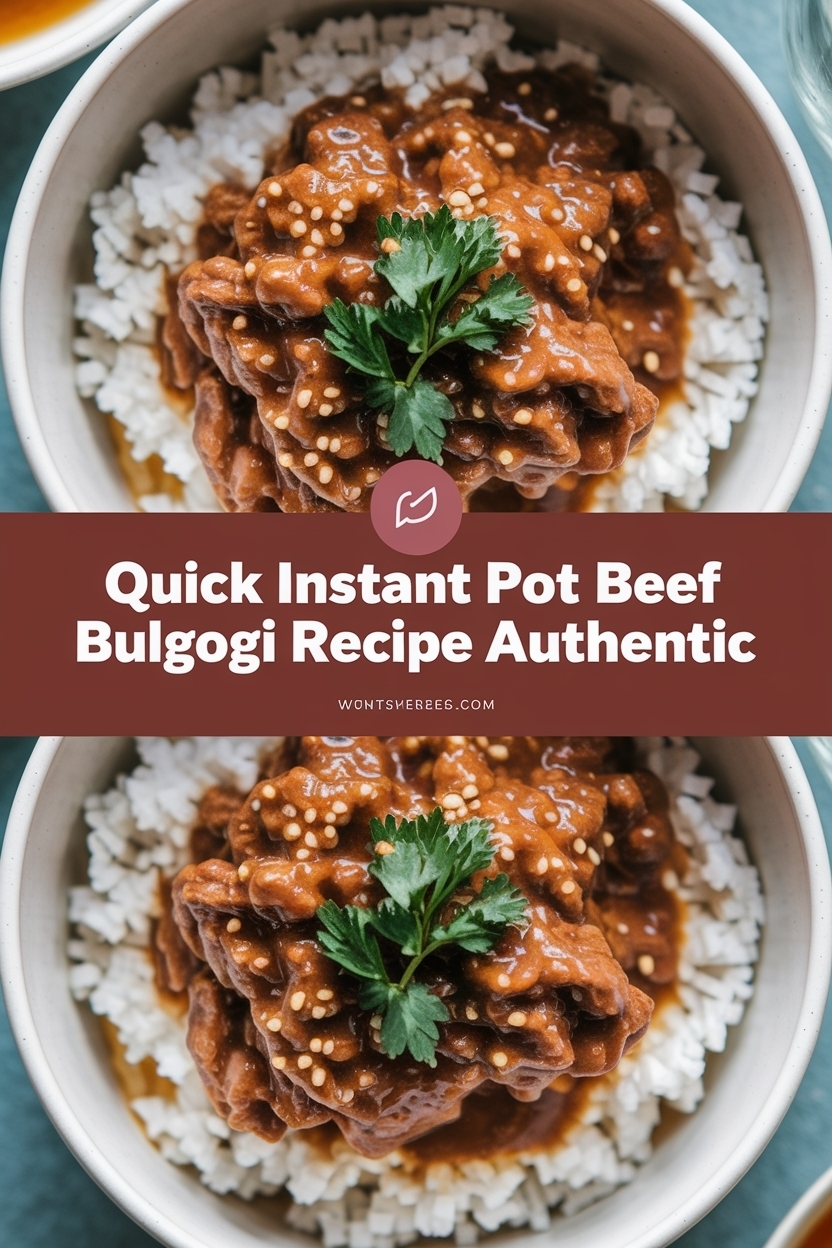 instant pot beef bulgogi recipe authentic