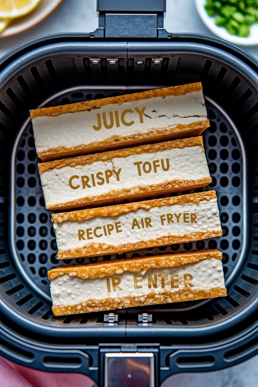crispy tofu recipe air fryer