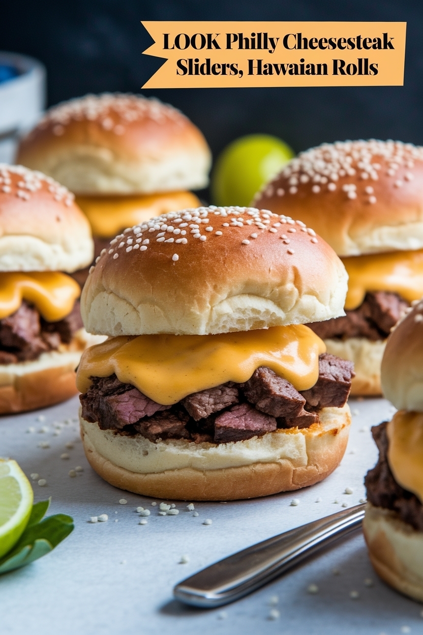 philly cheesesteak sliders hawaiian rolls