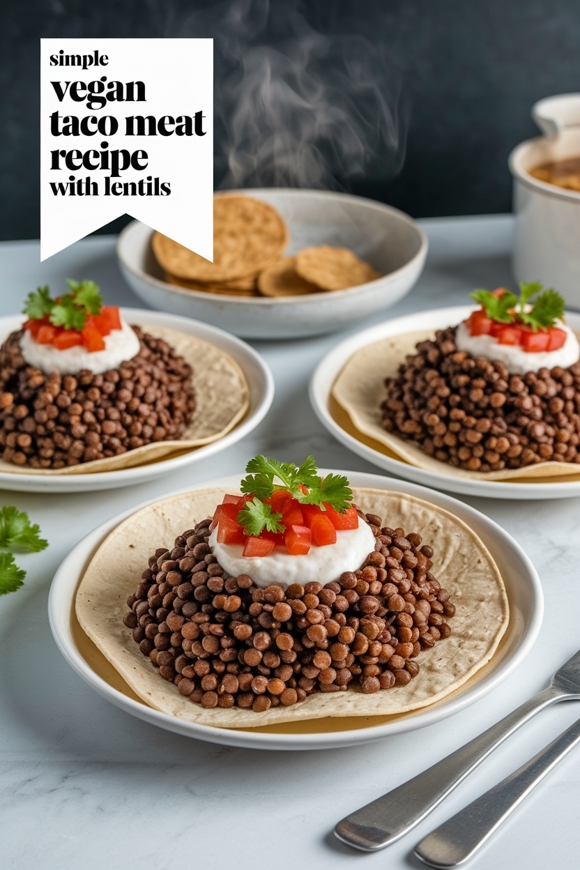 vegan taco meat recipe with lentils
