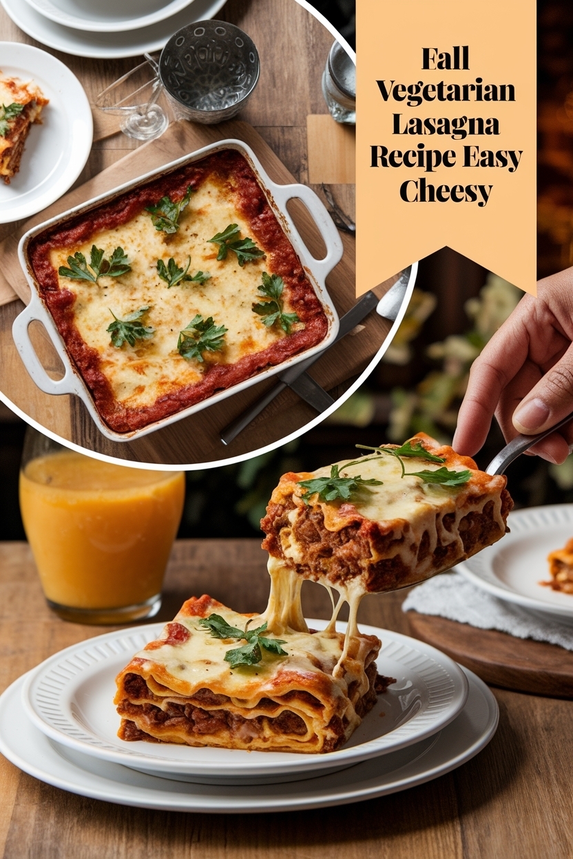 vegetarian lasagna recipe easy cheesy