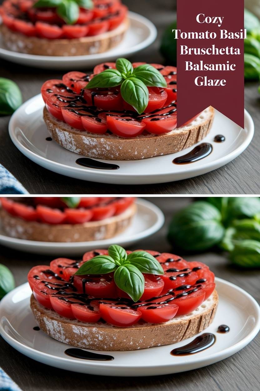 tomato basil bruschetta balsamic glaze
