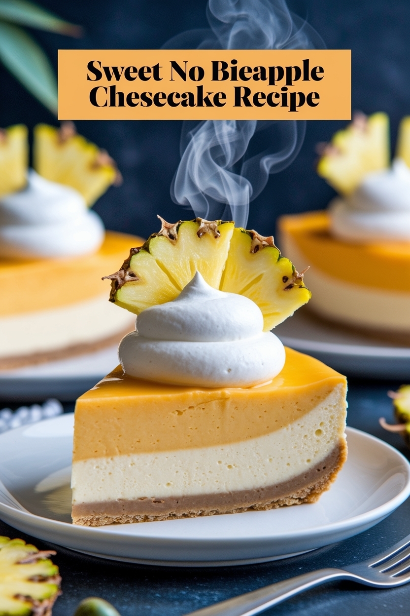 no bake pineapple cheesecake recipe