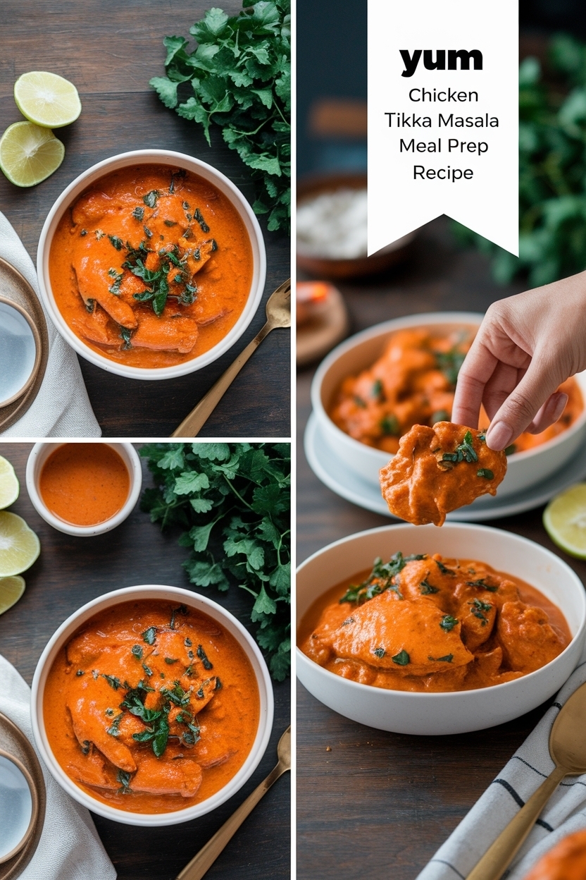 chicken tikka masala meal prep recipe