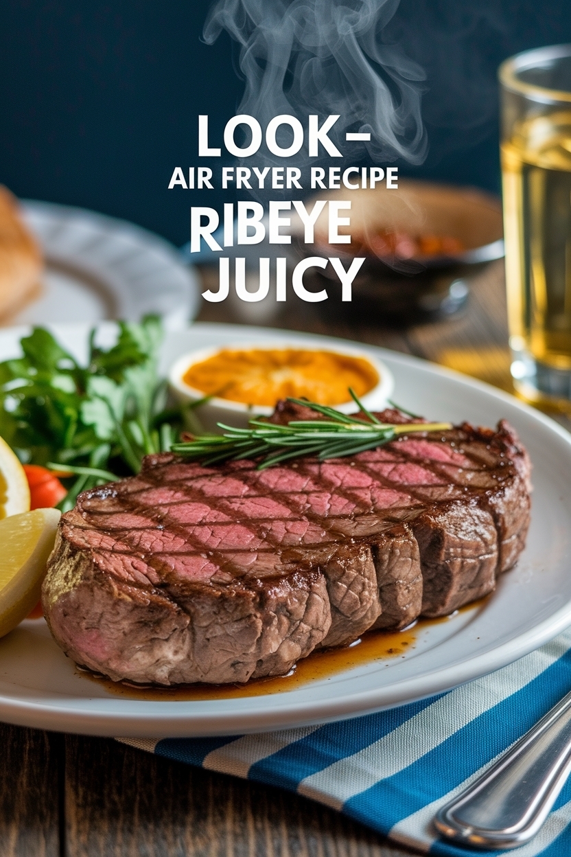 air fryer steak recipe ribeye juicy