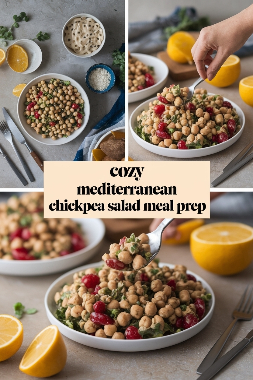 mediterranean chickpea salad meal prep