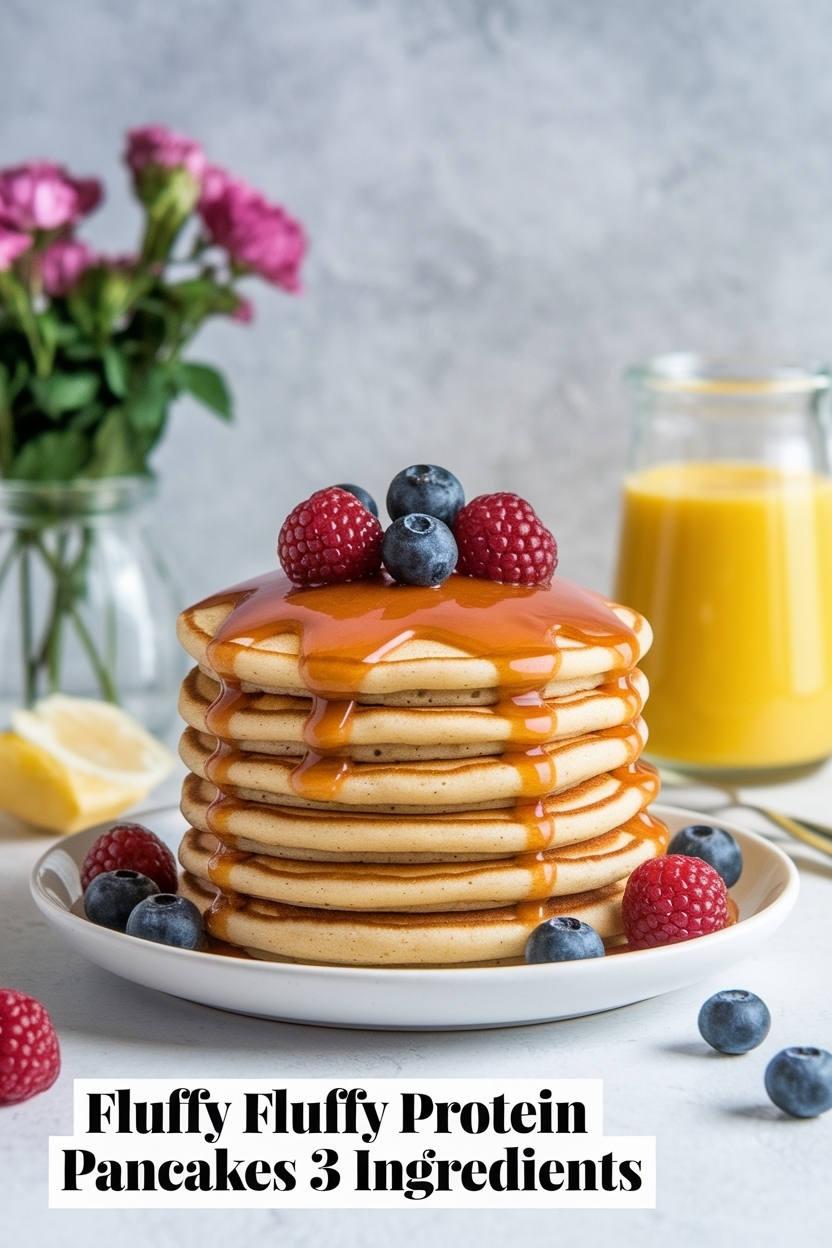 fluffy protein pancakes 3 ingredients