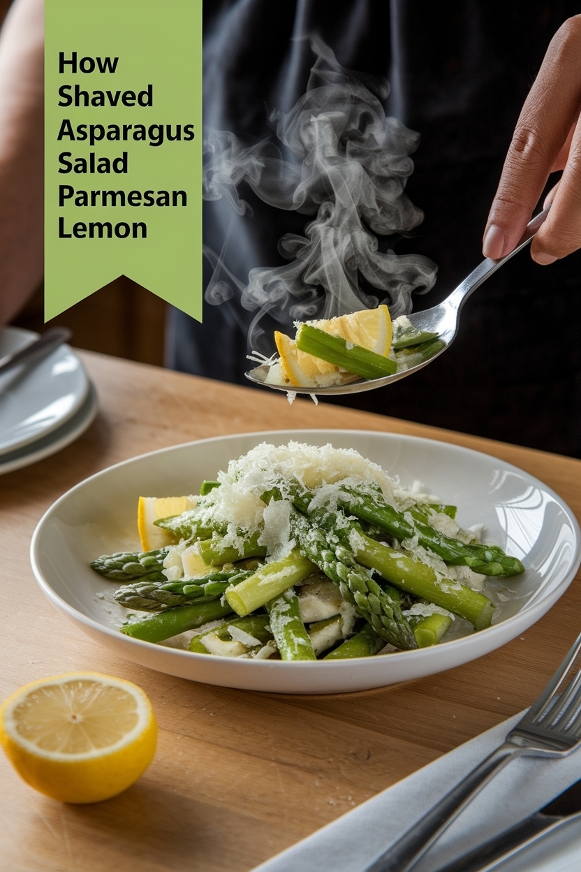 shaved asparagus salad parmesan lemon