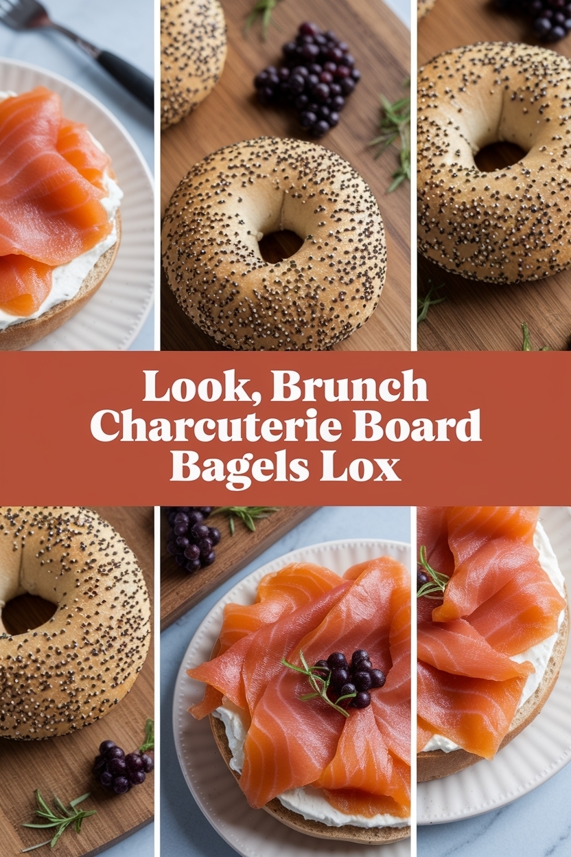 brunch charcuterie board bagels lox